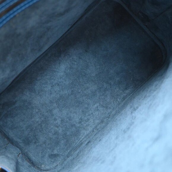 LOUIS VUITTON LV Logo Alma Hand Bag Epi Leather Blue GHW France M52145 90RF491 - Picture 5 of 15